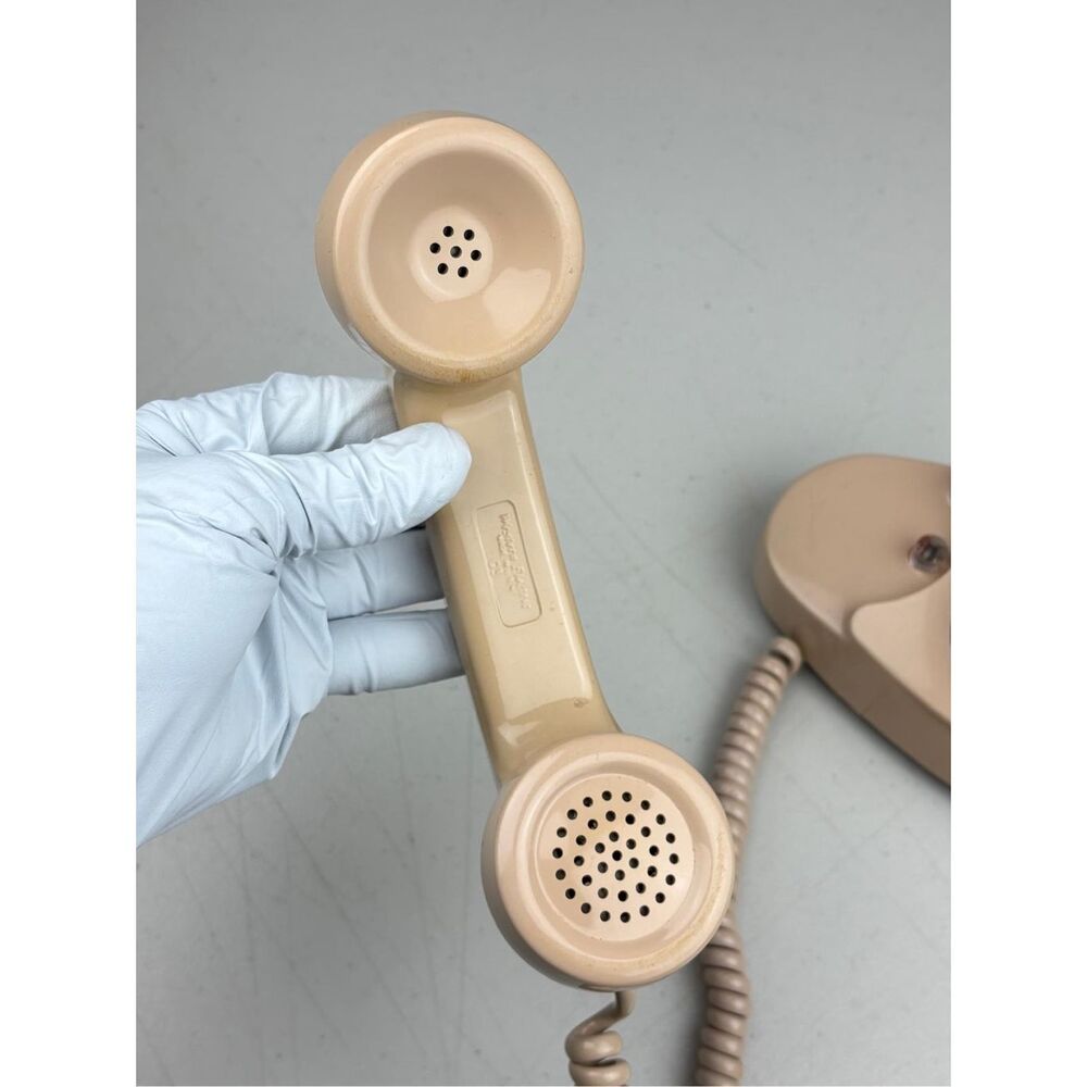Vintage 1965 Western Electric Beige Princess G3 Handset Rotary Dial Telephone CI - Picture 9 of 13